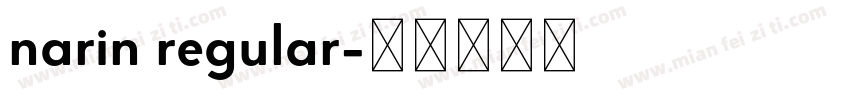 narin regular字体转换